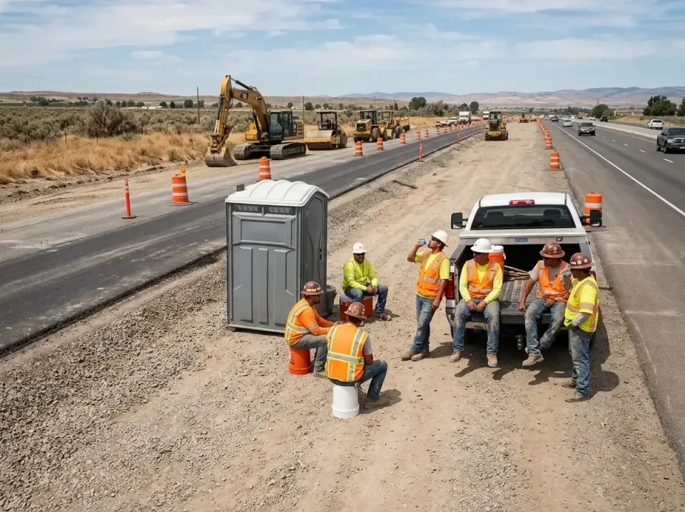 highway-road-construction-crew-007 — frequently asked questions, Porta Potty and Restroom Rentals in Evergreen, CO